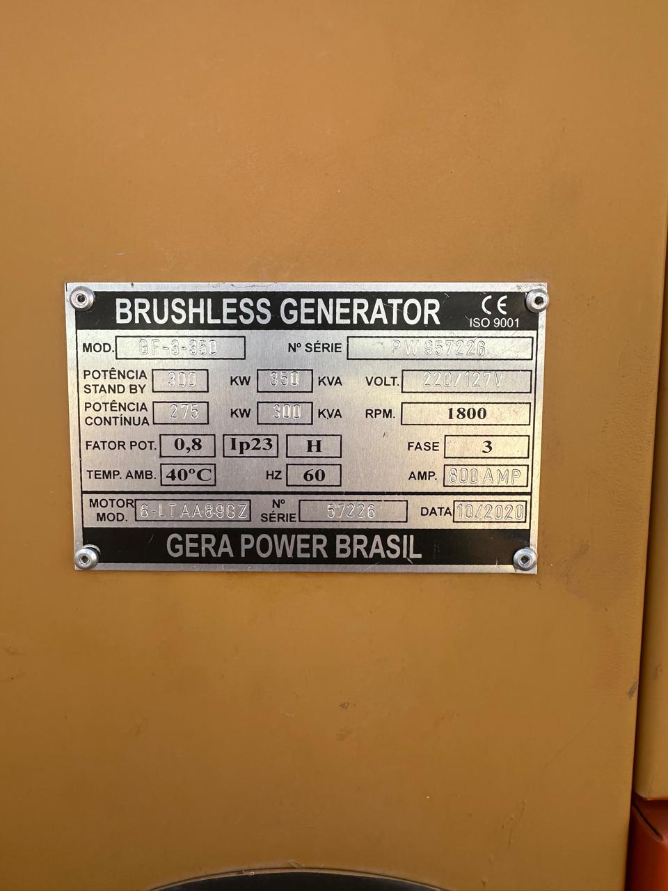 Grupo Gerador Diesel 350KVa - Foto 4
