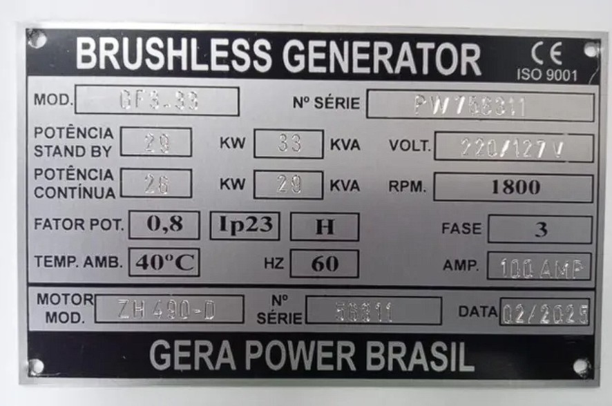 Grupo Gerador Diesel 33KVa - Foto 3