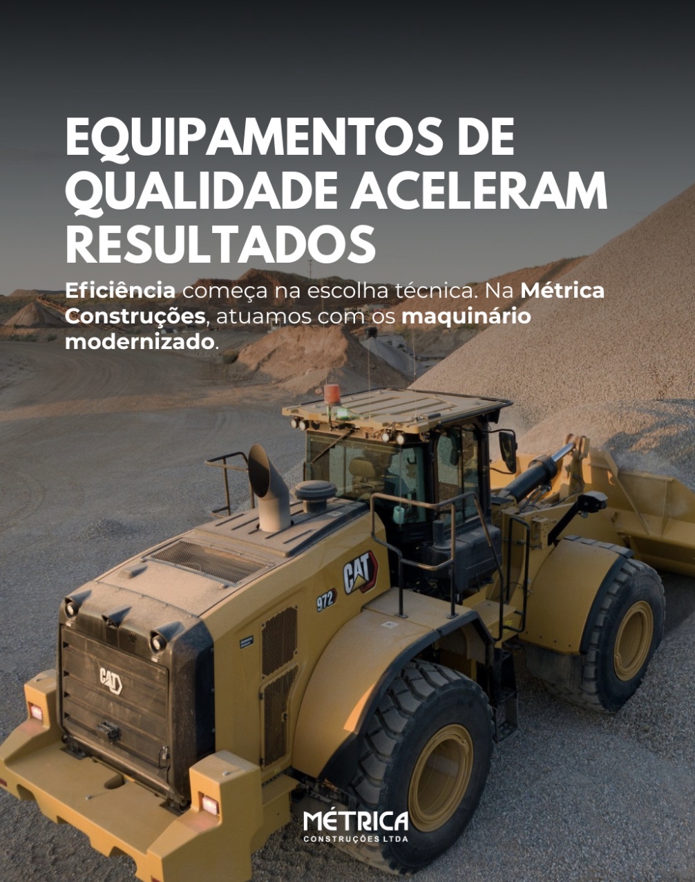 EQUIPAMENTOS DE QUALIDADE ACELERAM RESULTADOS